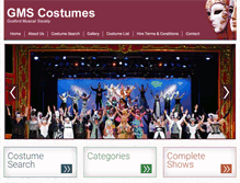 Tablet Screenshot of gmscostumes.com.au